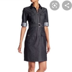 2/$20 - Denim style shirt dress